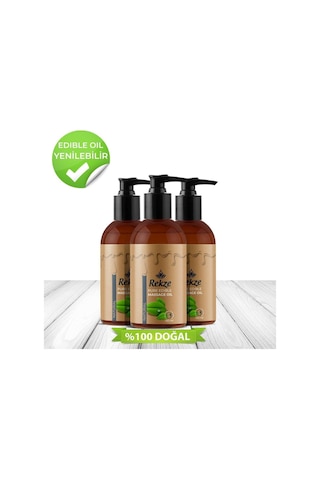 Rekze 3 Adet Erotik Natural Aromalı Bay Ve Bayanlara Uygun Vücut Masaj Yağı 120 Ml