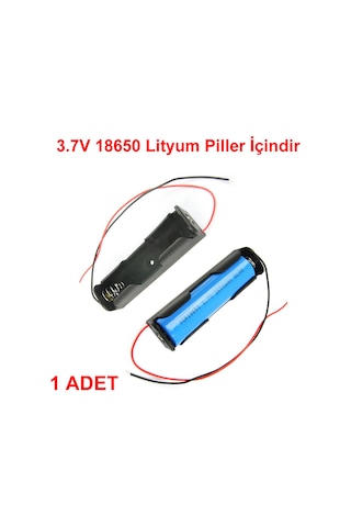 Robizstore-Tekli 1 Li 18650 Pil Yuvası Kablolu Tutucu 3.7V Pil Şarj Kutusu