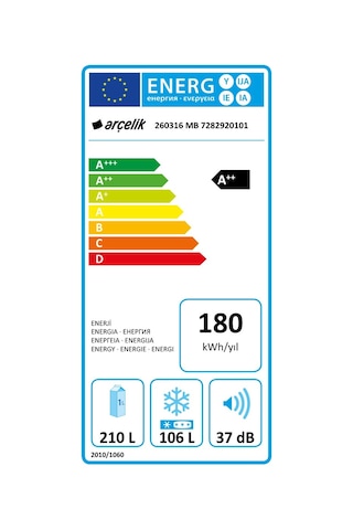 Arçelik 260316 MB 316 L No Frost Buzdolabı