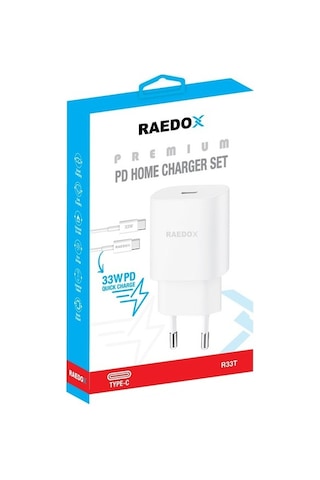 Raedox 33wat Type-c Şarj Başlık Ve Kablo Raedox 33wat Type-c Şarj Başlık Ve Kablo