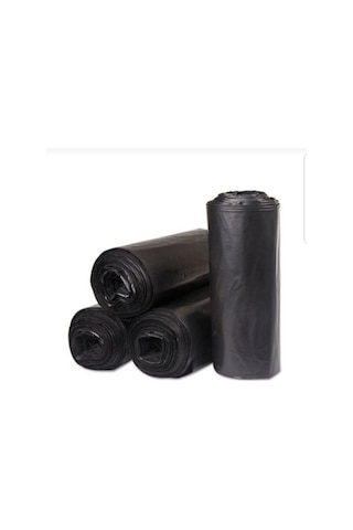 4 Rulo Endüstriyel 120x150 Cm Hantal Boy Siyah Çöp Poşeti 4 Rulo Çöp Torbası