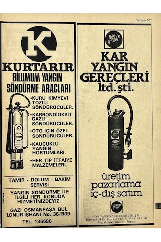 İzmir 1982-1983 Meslek Reklam İlanı Efemera S601