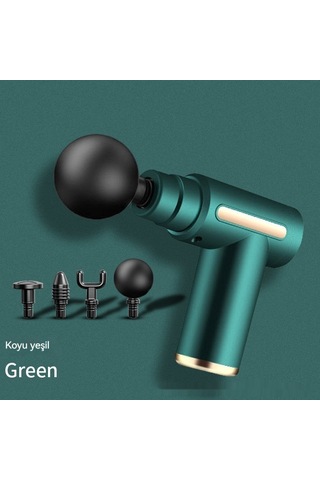 Jian Fan Elektrikli Fasya Tabancası Mini Ev Titerşimi Rahatlama Kas Akıllı Servikal Masaj Mini Masaj Tabancası Siyah Siyah