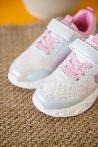 Daxtors Yuki Cırtlı Kız Çocuk Sneaker Spor Ayakkabı Gümüş