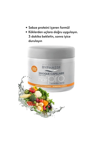 Byphasse Hair Pro Yoğun Nem Maskesi 500 ML