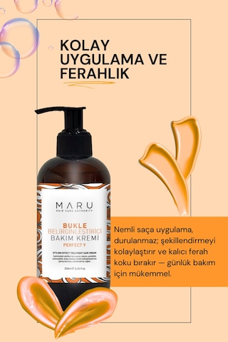 Maru Kıvırcık Saçlar Için Bukle Belirginleştirici Kremi 250 ML