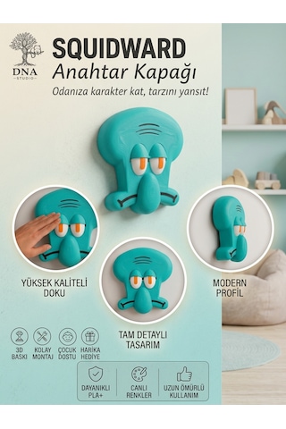 Squidward Dekoratif Işık Anahtarı Kapağı Ve Çocuk Odası Duvar Süsü, Priz Üstü Kapak 84 84
