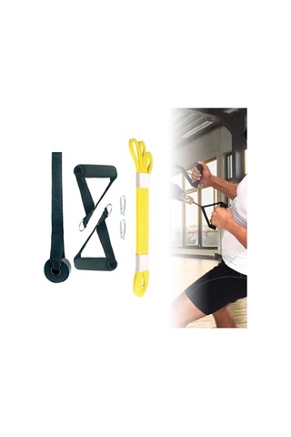 Suntek Direnç Bandı Spor Salonu Streç Yoga Egzersiz Pilates 208cmx0.45cmx0.64cm-sarı Sarı