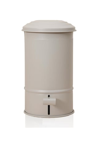 The Mia Stripe Mutfak Ve Banyo Çöp Kovası Bej 5 Lt Bej