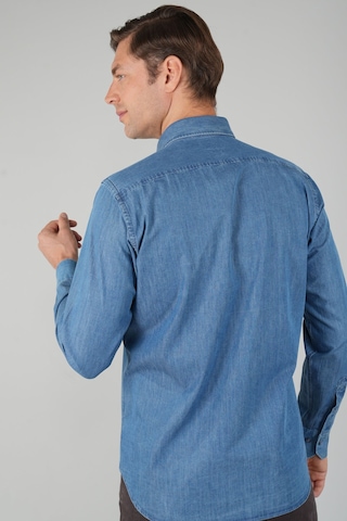 Bisse Erkek Uzun Kollu Regular Fit Denim Gömlek Gmdnm250002 D39 Lacivert