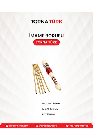 Tesbih İmame Borusu - Dış Çap 2.35 Mm - 10 Adet İşleme Ekipmanı Metalik