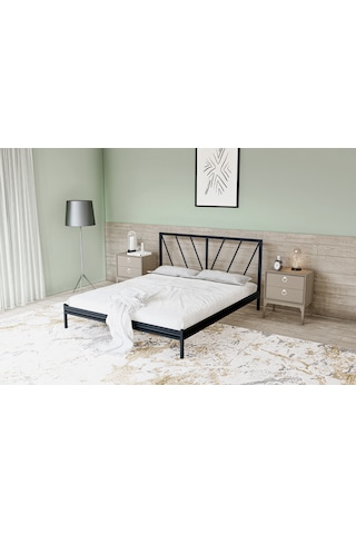Metalia Gm 227 Gözde Dublex Metal Karyola Siyah 140X190