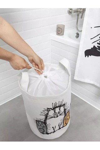 Joyarty Çamaşır Sepeti "tüylü Kediler" 75 Lt. 232772332 Siyah