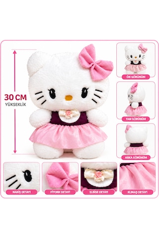 Hello Kitty 30 Cm Peluş Oyuncak Açık Pembe
