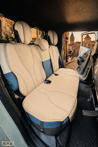 Bod Fiat Grande Panda Elektrikli Oto Koltuk Koruyucu Kılıf 2025-sonrası Latmos Serisi Bej
