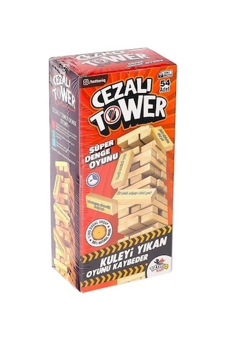 Cezalı Jenga Tower Ahşap Denge Oyunu -totteriq 7306 Cezalı Jenga Tower Ahşap Denge Oyunu -totteriq 7306