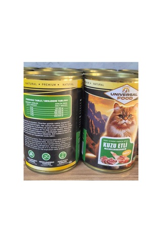 Parça Kuzu Etli Tam Yaş Mama Natural Premıum 2x400 Gr Yetişkin Kedi