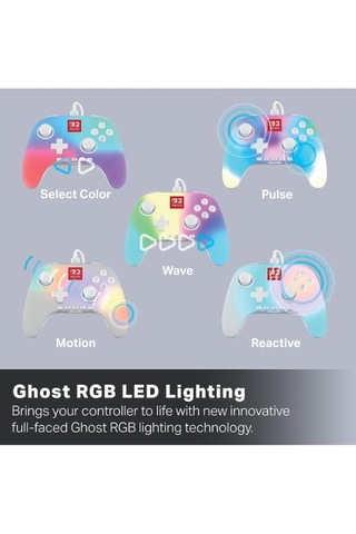 Powera Advantage Nintendo Switch 2 Lumectra Wired Pro Controller Kablolu Oyun Kolu Beyaz