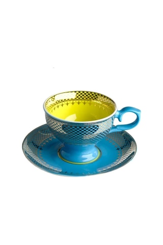 Pols Potten Espresso Set Grandma- 4'lü Fincan Çok Renkli