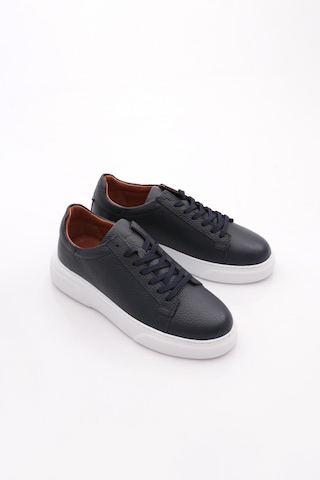 Dgn Leo Erkek Sneakers Ayakkabi Lacivert Floater Beyaz