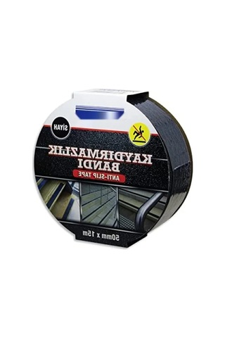 Kaydırmaz Bant 50mm X 15m, Siyah, Suya Dayanıklı