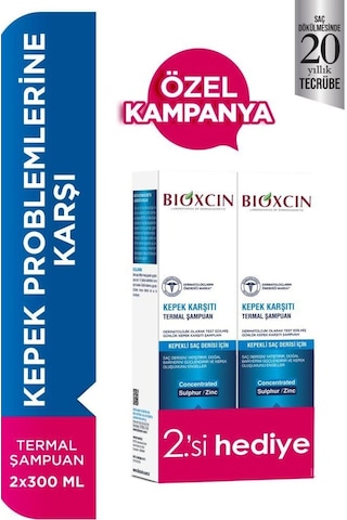 Bioxcin Aqua Termal Kepek Şampuan 2 x 300 ML