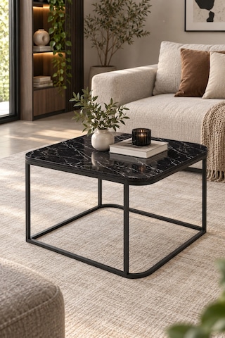 Sulorahome Siyah Kare Orta Sehpa 65x50 Cm Sulorahome Siyah Kare Orta Sehpa 65x50 Cm