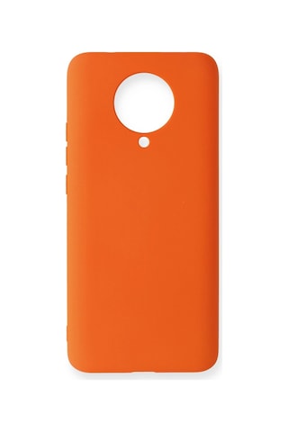 Newface - 227 - Xiaomi Redmi K30 Pro Kılıf Nano İçi Kadife Silikon - Csmo-tex - - Turuncu
