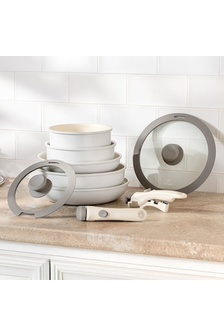 Emsan Easy Click 9 Parça Tencere Seti Gri