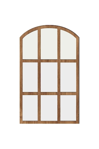 Suntek Kemerli Bölmesi Ayna Taklit Aynası Izgara Duvar Kahverengi