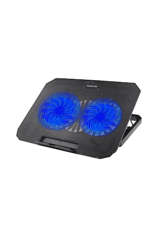 Hubrendy  Laptop Soğutucu Stand Çift Fanlı 17 İnç Uyumlu Ayarlanabilir Notebook Altlığı