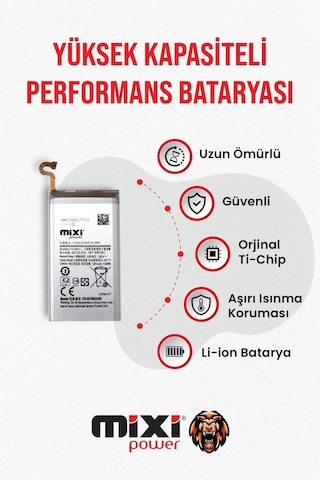 Samsung Galaxy S9 Uyumlu Tam Kapasite Batarya