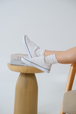 Daxtors Garantili Wanso Günlük Ortopedik Kadın Sneaker Spor Ayakkabı Beyaz
