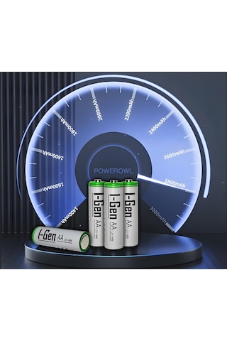 I-Gen B111 4 Adet AA 2700 Mah Şarj Edilebilir Kalem Pil 1.2V Ni-MH Şarjlı Pil
