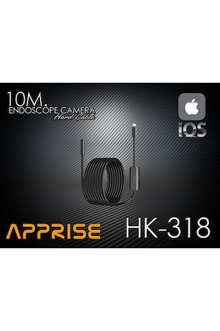 Apprise Hk-318 Apple Uyumlu iPhone Endoskop Yılan Kamera 10 Metre