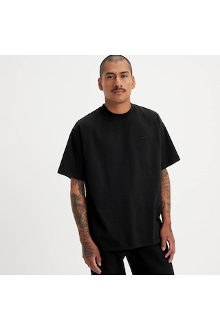 Levi's Erkek Logo İşlemeli 100% Pamuk Siyah T-shirt - A0637-0001 Siyah