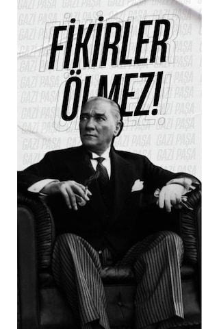 Fikirler Ölmez Kanvas Tablo Canvas Duvar Dekarasyon Duvar Süsü Ölçü Seçmeyi Unutmayınız :