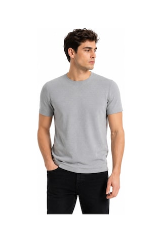 Raymons Erkek Sıfıryaka Triko Tişört Regular Kalıp Bgl-st05567 Gri