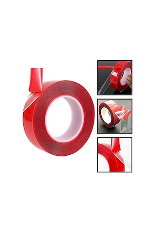 Çift Taraflı Bant 10 MM x 10 M Güçlü Tutuş Su Bazlı