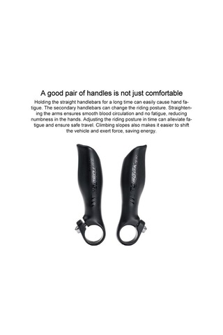 Pazly Toseek 1 Çift Karbon Fiber Dağ Bisikleti Destek Boynuz Gidonu Parlak İmleç Siyah Siyah