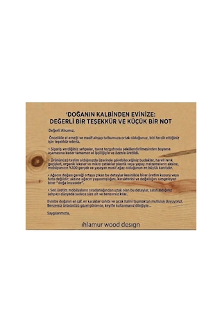 Çizgili Mantar Sehpa Ceviz