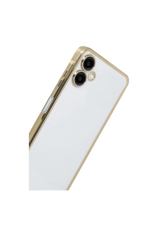 Newface - 720 - Samsung Galaxy Uyumlu A07 4g Razer Lensli Silikon - Csmo-tex - - Gold