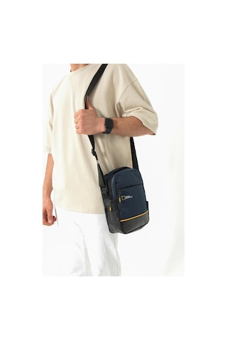 Erkek Postacı Çantası Elde Tutma 23 14 Cm Çapraz Askılı Omuz Çantası Mega Çanta Lacivert