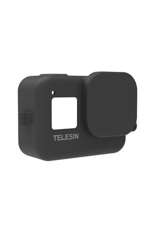 Neevoyu Telesın Kauçuk Korumalı Kılıf Gopro Hero 8 Black İçin, Lens Koruyucu Ve Ayarlanabilir Askıyla, Anti-çizik, El Tutusu, Siyah