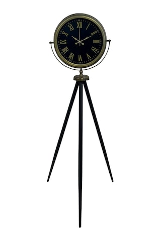 Vintage Roma Rakamlı Modern Tripod Ayaklı Saat Eskitme