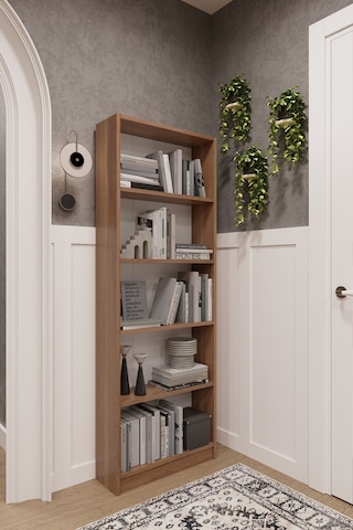 Asra Trend 5 Raflı Kitaplık K002 %100 MDF Modern Ofis Çalışma Odası Dosya Rafı Petra