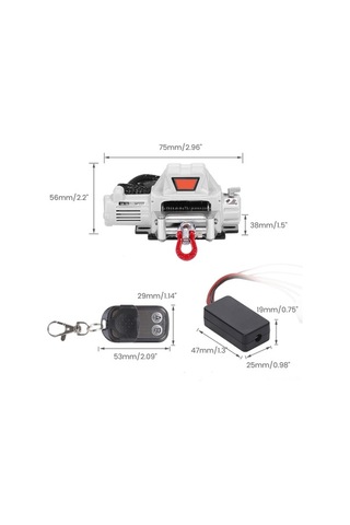 Pazly Vinç Uzaktan Uyumlu Traxxas, Tamiya Sistemi Redcat, Rc Otomatik Kumandalı İçin Hsp, Geeroyoo Araçlar 1/10 - Fq