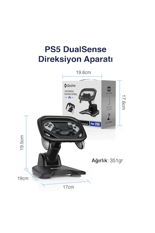 Dossimo Ps5 Dualsense/dualsense Edge Oyun Kolu Uyumlu Yarış/oyun Direksiyonu