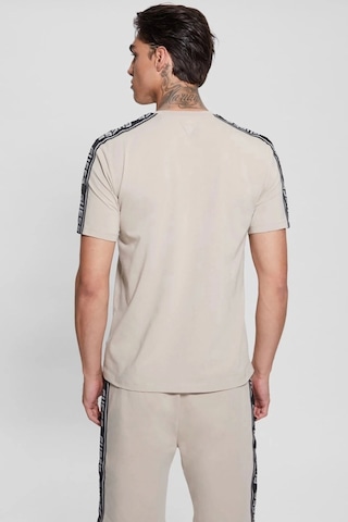 Guess Erkek Arlo Cn T-shirt Bej