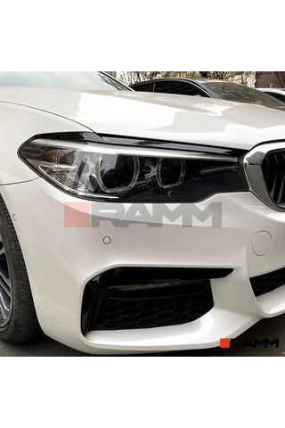 Bmw G30 Far Kaşı Sağ + Sol Parlak Siyah